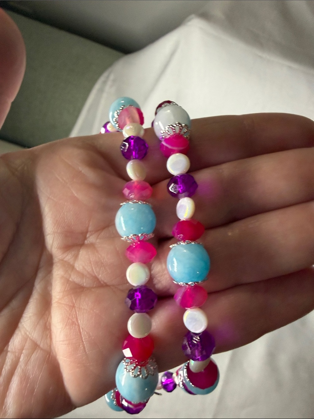 Handcrafted “The Funfetti Cotton Candy” Necklace - Picture 6 of 7